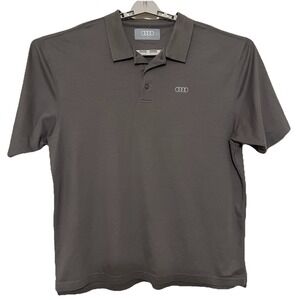 Authentic Audi Motor Sport Gray Polo Shirt Men's  Size XXL 2X Golf